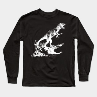 Dinosaur Surfing in Style Long Sleeve T-Shirt